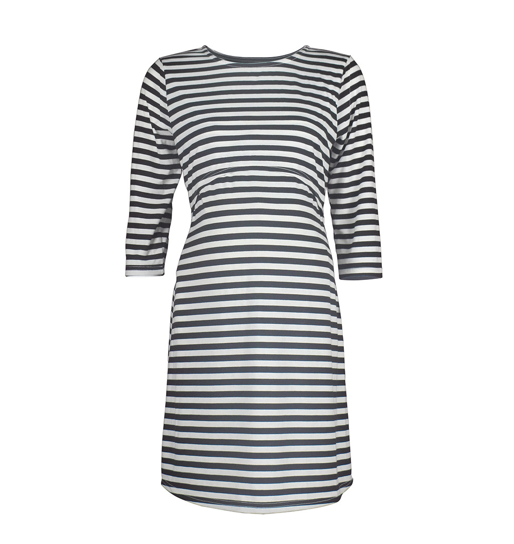 Striped confinement clothes maternity nursing clothes pajamas-039