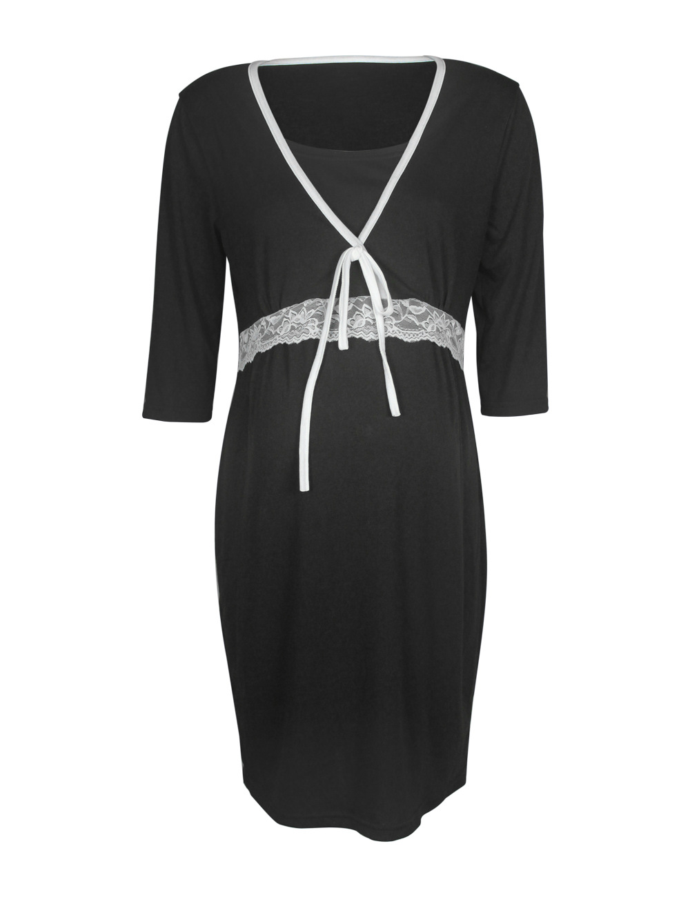 Nursing dress maternity pajamas nursing clothes-063 02