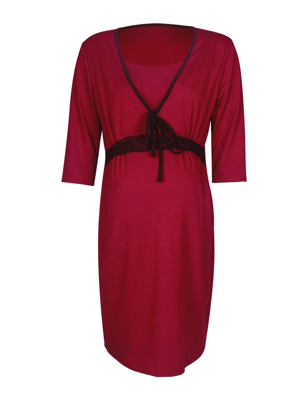 Nursing dress maternity pajamas nursing clothes-063