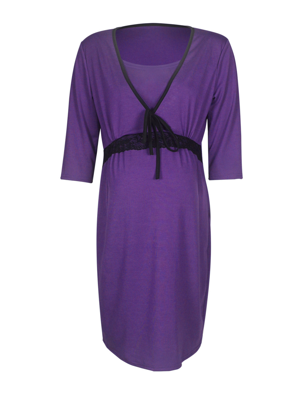 Nursing dress maternity pajamas nursing clothes-063