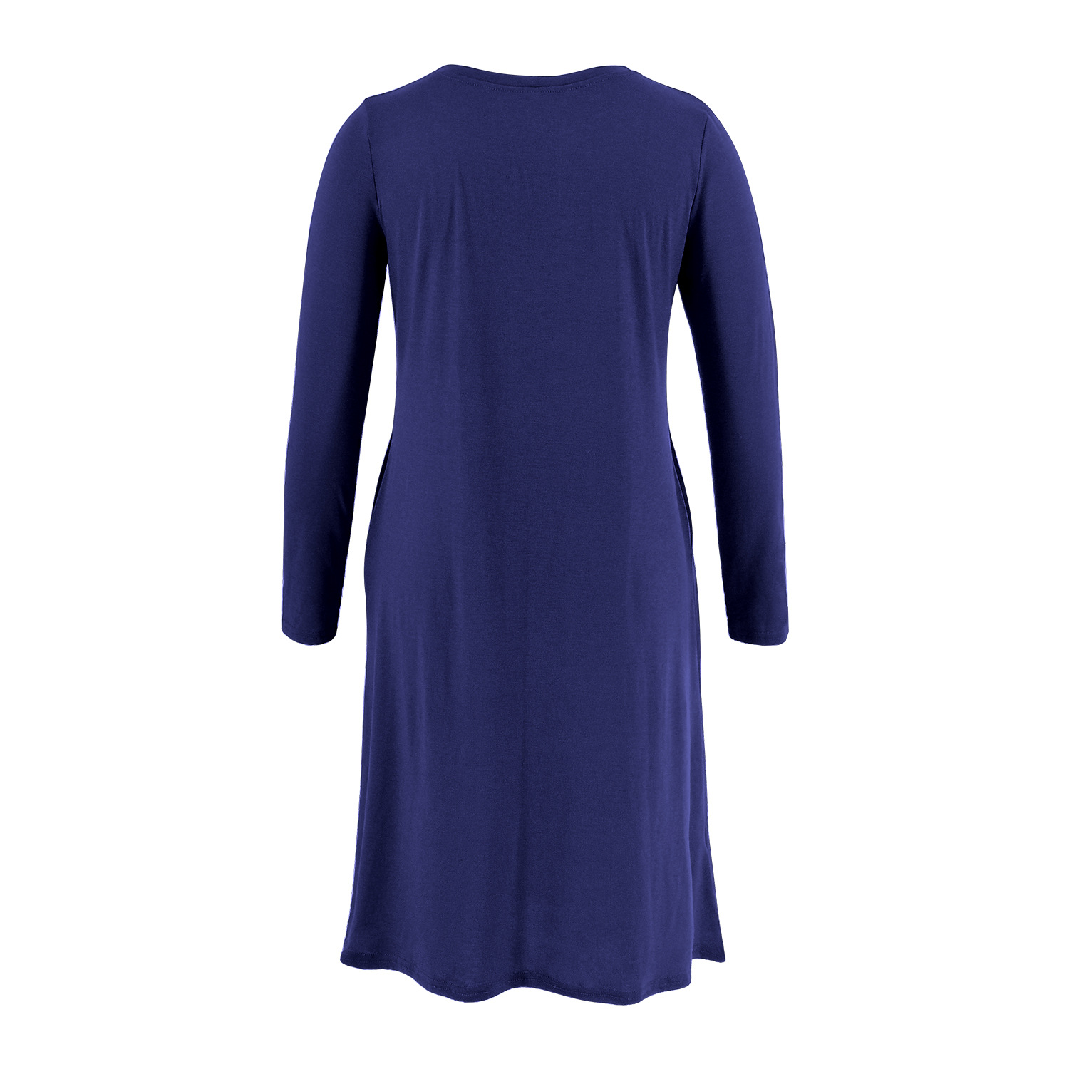 Maternity wear with Christmas hat and deer head print pocket dress-041