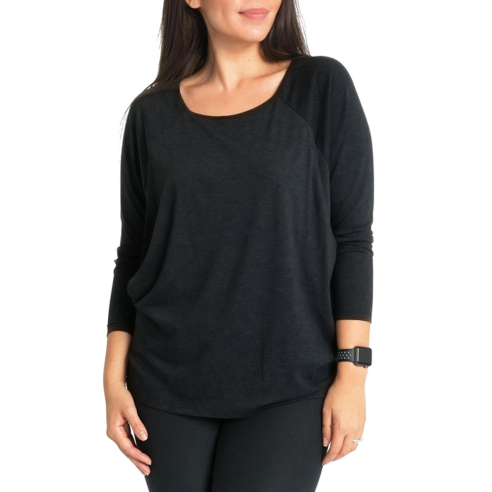 Maternity Tops Fashion Round Neck Raglan Nursing T-Shirt-053 02