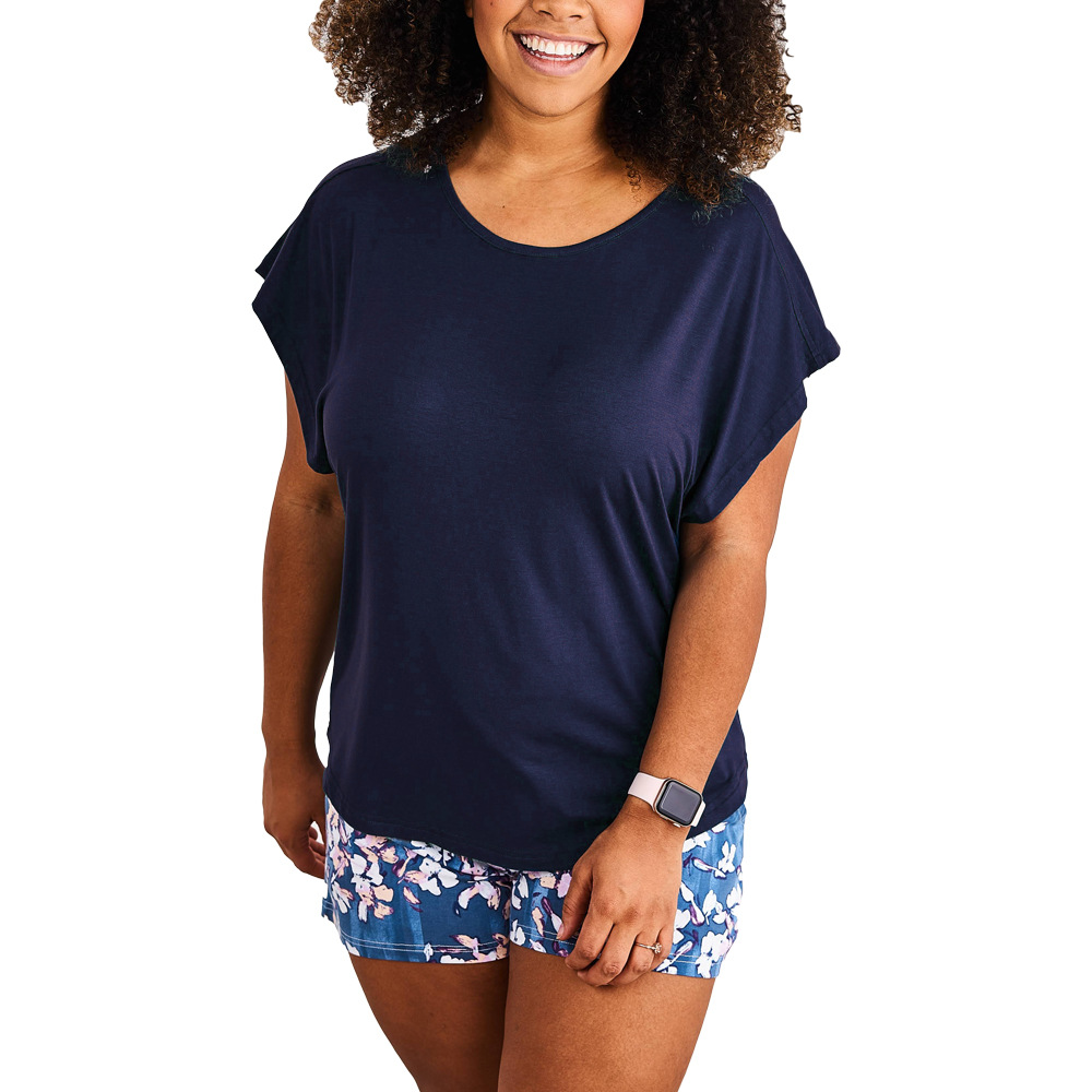 Maternity wear solid color large sleeve cage nursing T-shirt home pajamas-042 01