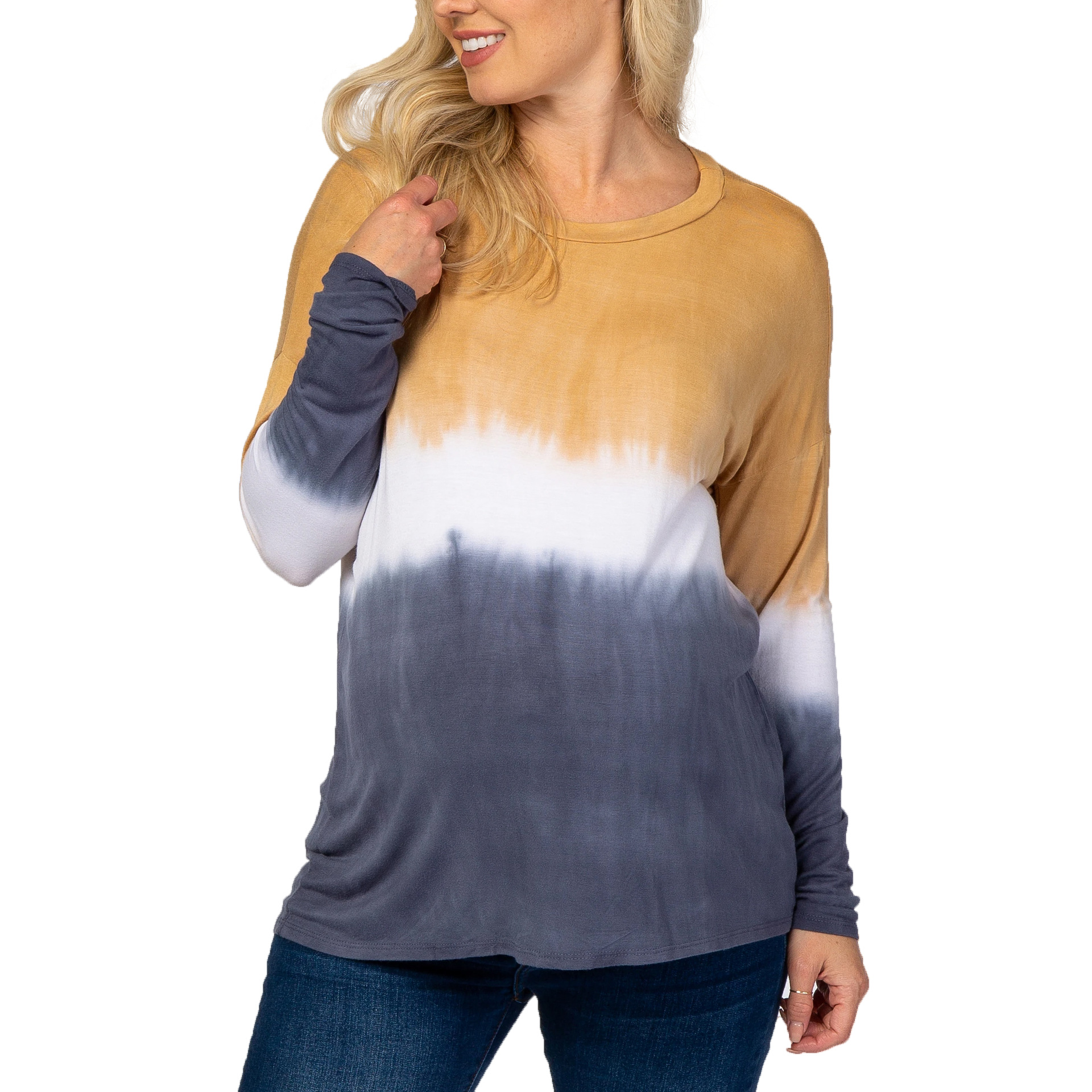 Maternity wear tie-dyed light color changing printed T-shirt-058