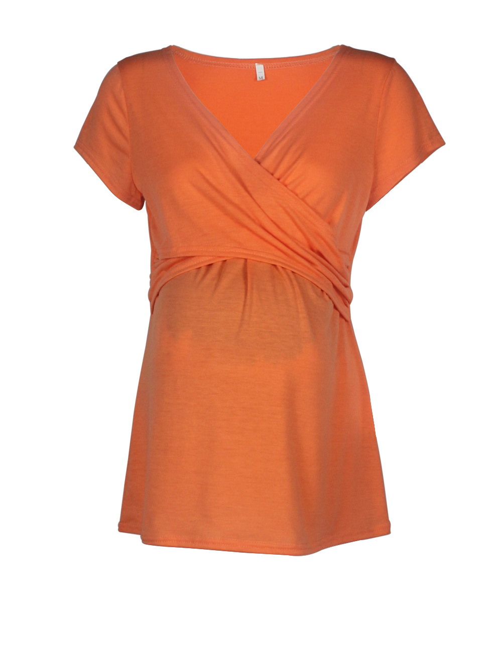Maternity wear deep V-neck solid color cross nursing clothes-059 01